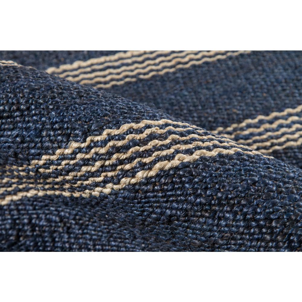 Contemporary Runner Area Rug, Navy, 2'3" X 8' Runner. Picture 4