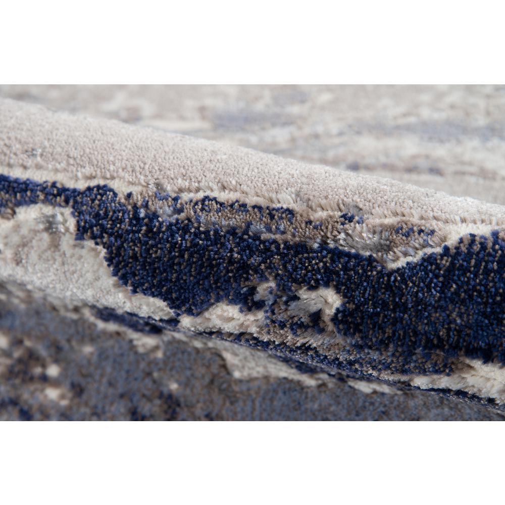 Contemporary Rectangle Area Rug, Blue, 2' X 3'. Picture 4