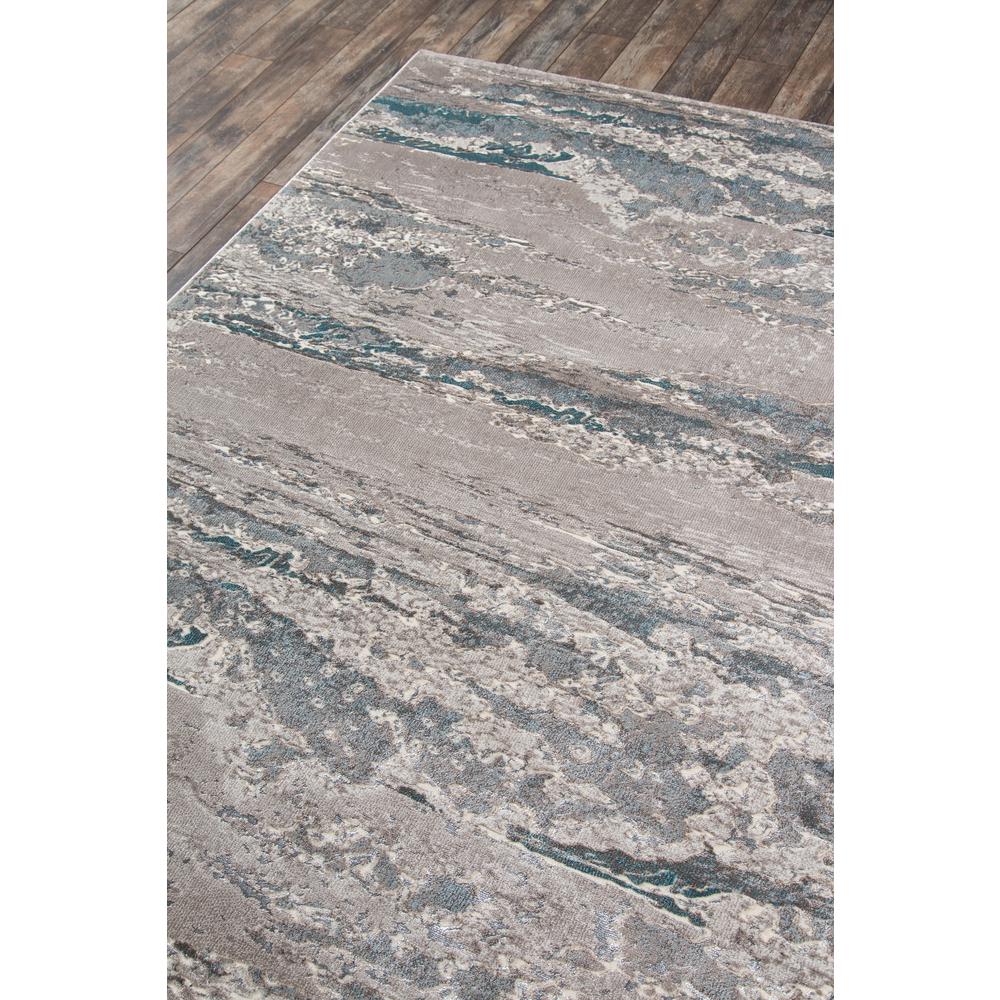 Contemporary Rectangle Area Rug, Teal, 2' X 3'. Picture 2