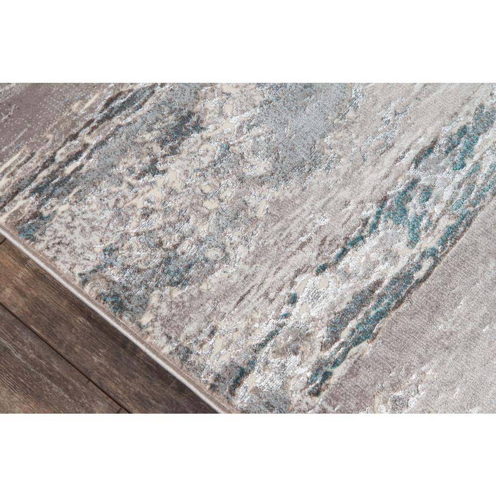 Contemporary Rectangle Area Rug, Teal, 2' X 3'. Picture 3