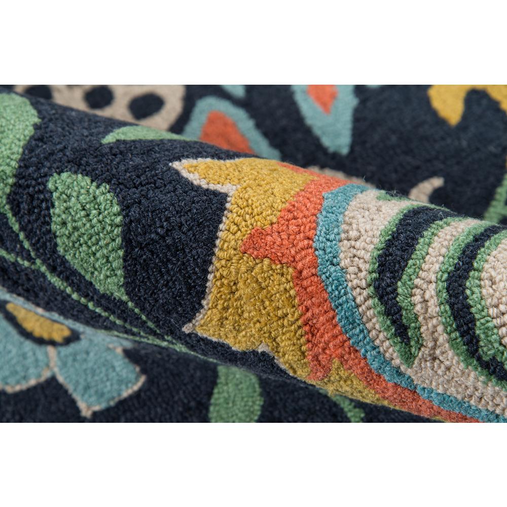 Casual Rectangle Area Rug, Navy, 2' X 3'. Picture 4