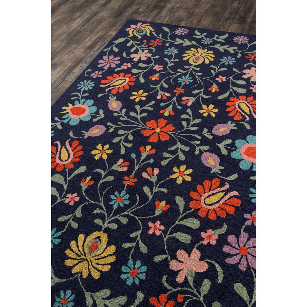 Casual Rectangle Area Rug, Navy, 2' X 3'. Picture 2