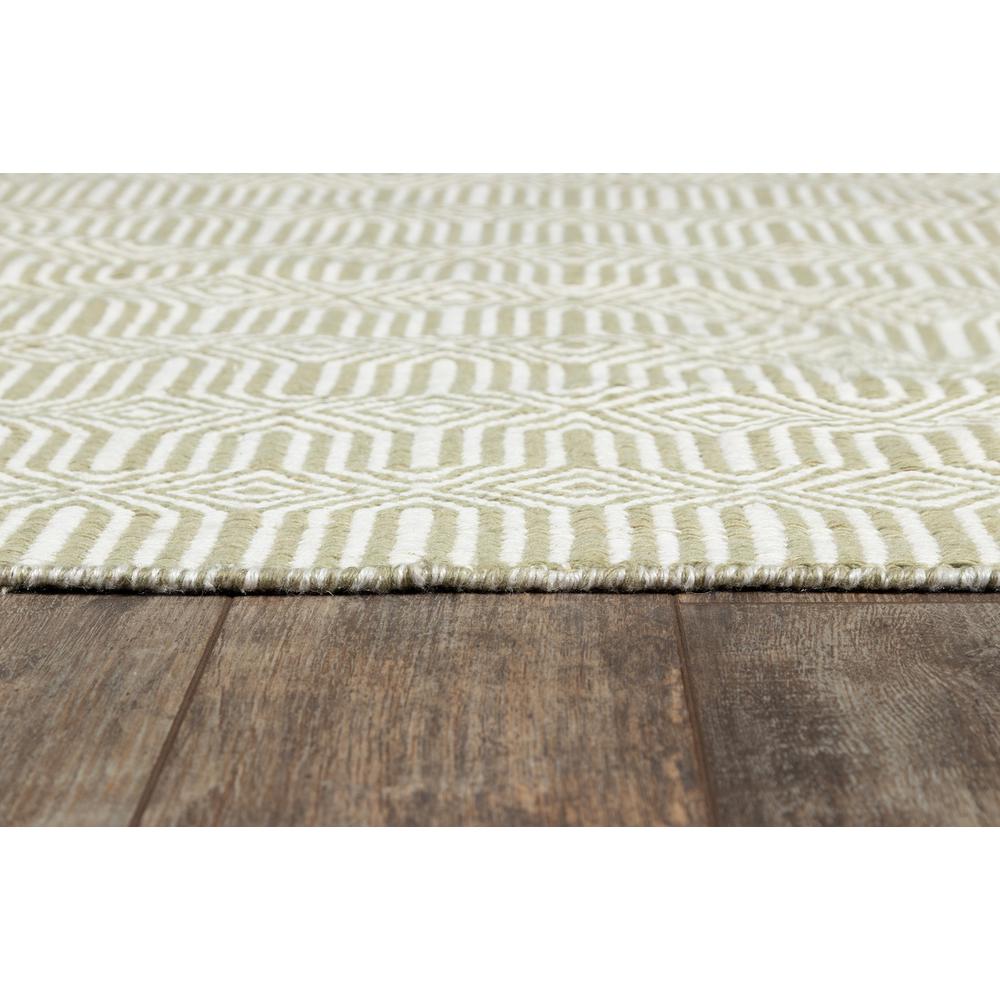 Contemporary Rectangle Area Rug, Green, 2' X 3'. Picture 3
