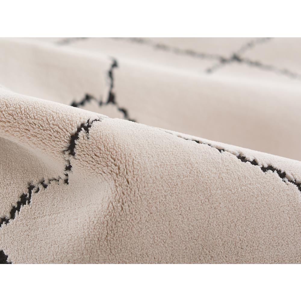 Contemporary Rectangle Area Rug, Ivory, 2' X 3'. Picture 4