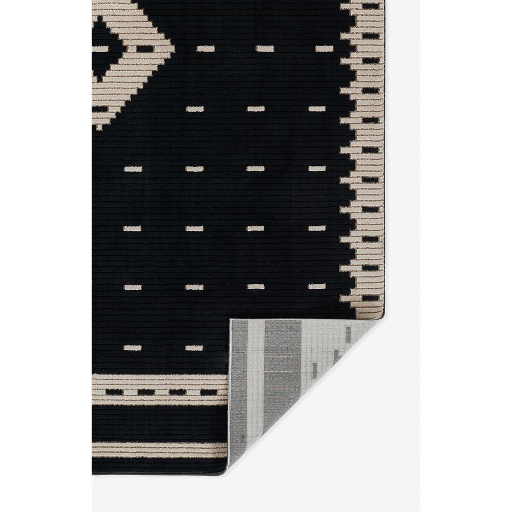 Contemporary Rectangle Area Rug, Black, 2' X 3'. Picture 3