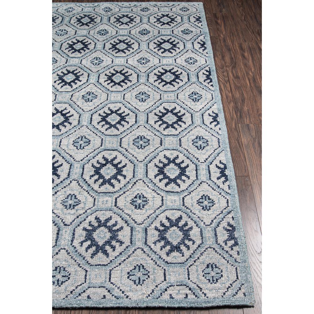 Contemporary Rectangle Area Rug, Blue, 2' X 3'. Picture 2