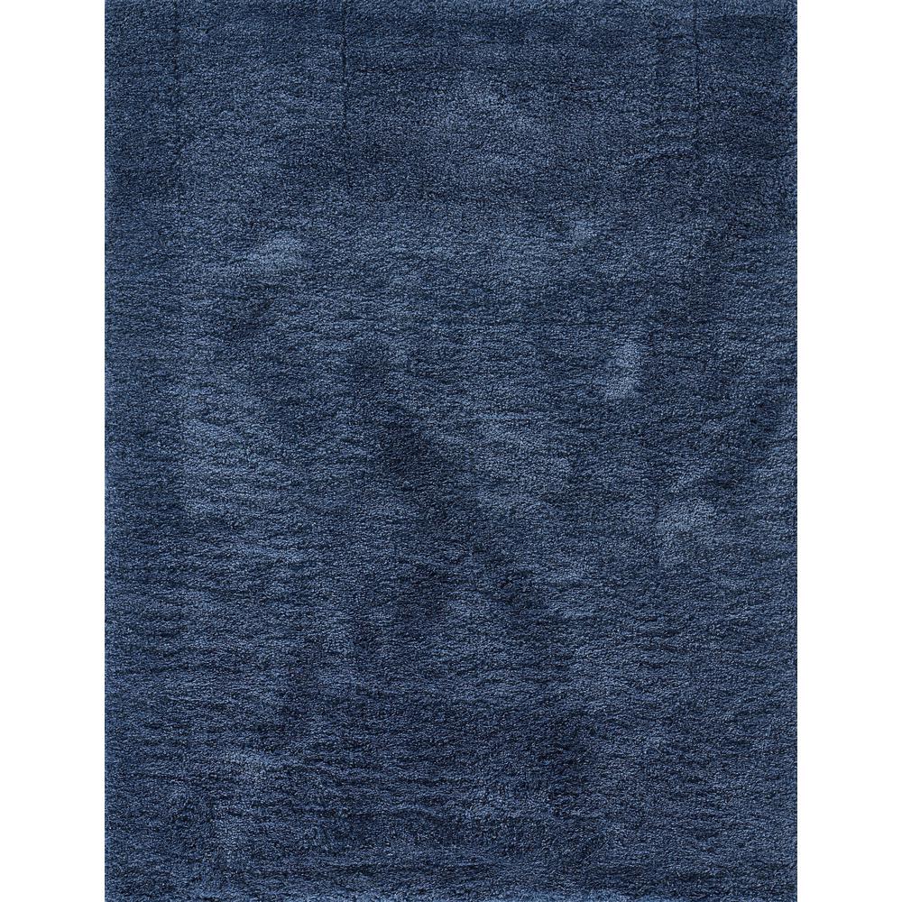 Contemporary Rectangle Area Rug, Denim, 5'3" X 7'. Picture 1