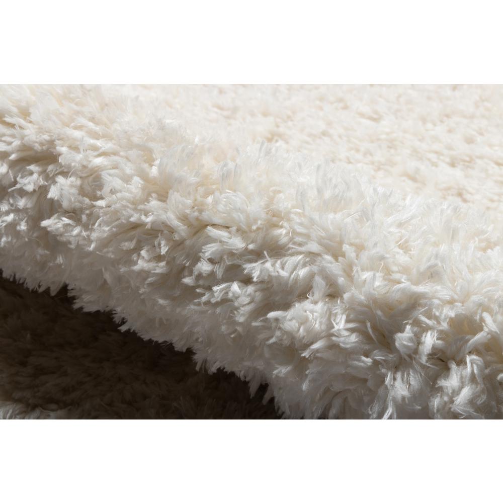 Contemporary Rectangle Area Rug, White, 5'3" X 7'. Picture 4