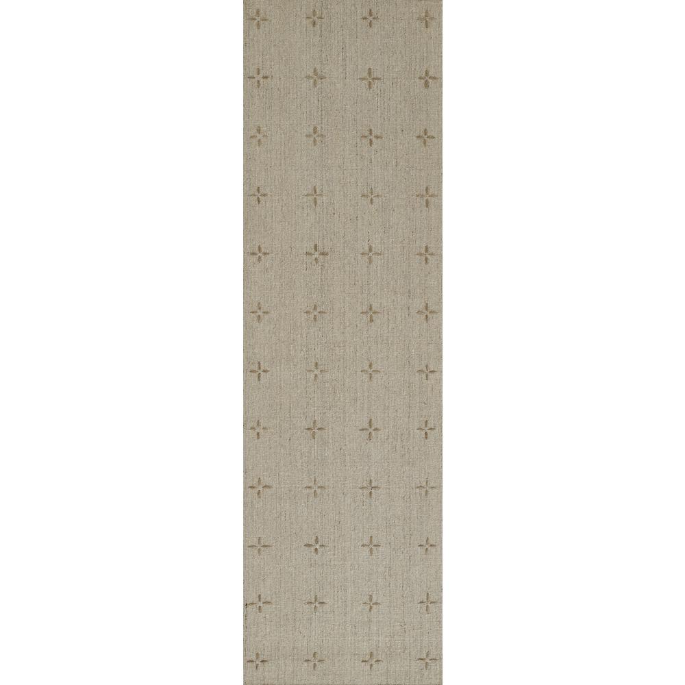 Contemporary Runner Area Rug, Natural, 2'3" X 8' Runner. Picture 5