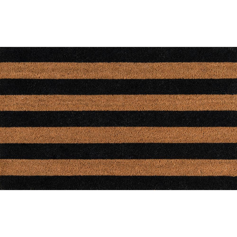 Contemporary Rectangle Area Rug, Black, 1'6" X 2'6". Picture 1