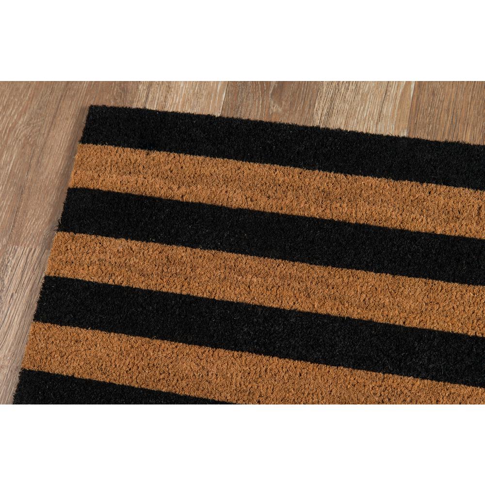Contemporary Rectangle Area Rug, Black, 1'6" X 2'6". Picture 2
