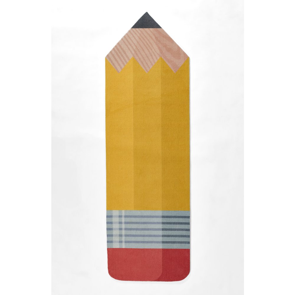 Playground Pencil Multi Kid Rug 2'4" X 7'7". Picture 1