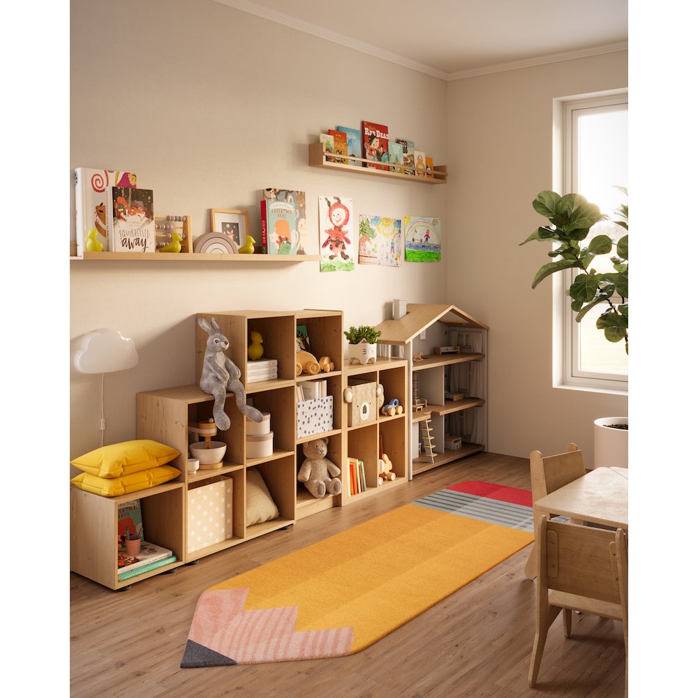 Playground Pencil Multi Kid Rug 2'4" X 7'7". Picture 10