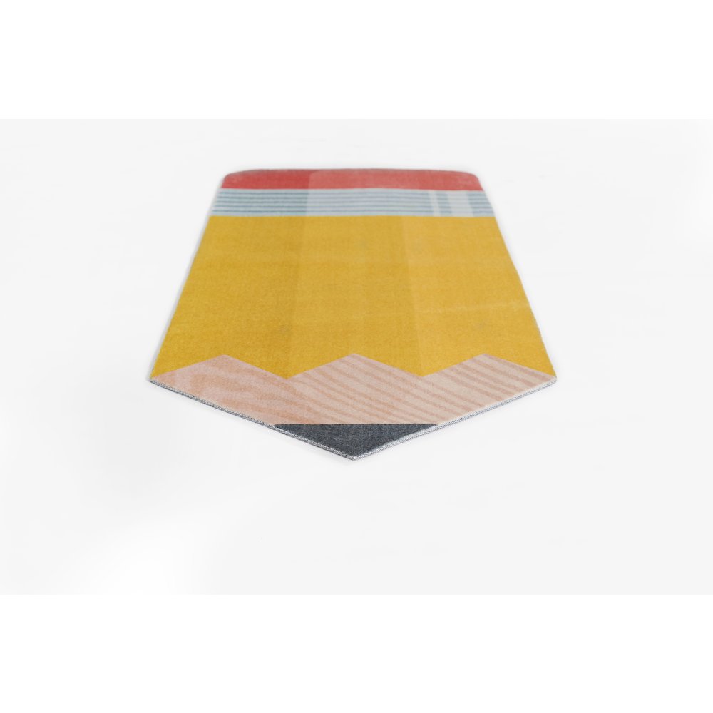 Playground Pencil Multi Kid Rug 2'4" X 7'7". Picture 5