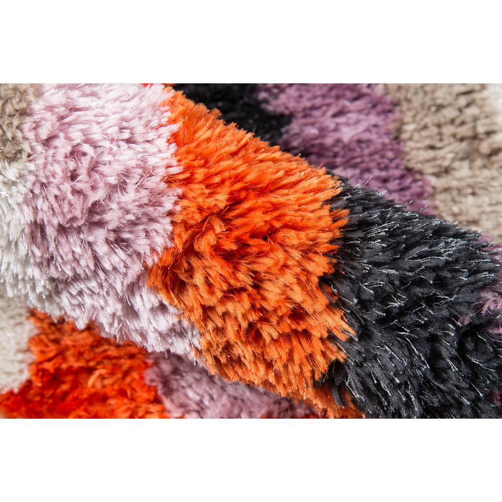 Modern Rectangle Area Rug, Lavender, 2' X 3'. Picture 4