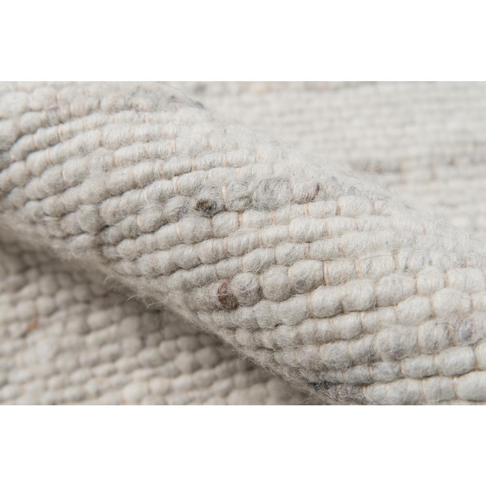 Contemporary Rectangle Area Rug, Ivory, 5' X 7'. Picture 4