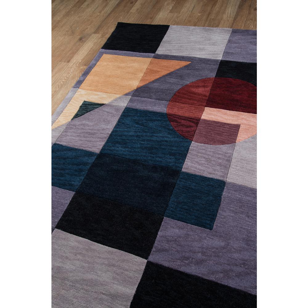 Contemporary Rectangle Area Rug, Blue, 5' X 7'6". Picture 2