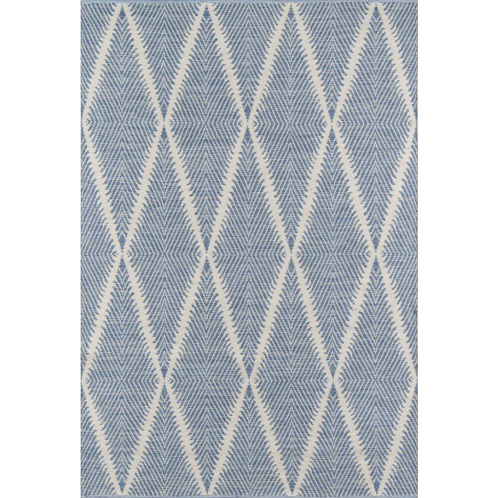 Contemporary Rectangle Area Rug, Denim, 2' X 3'. Picture 1