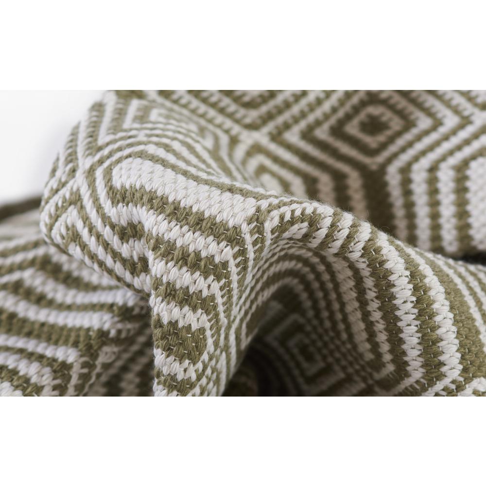 Contemporary Rectangle Area Rug, Green, 2' X 3'. Picture 8