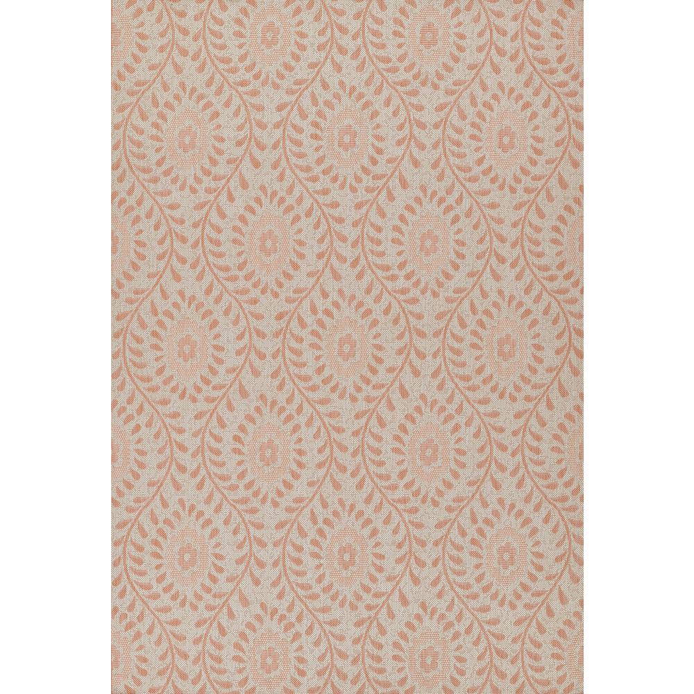Transitional Rectangle Area Rug, Coral, 2' X 3'. Picture 1