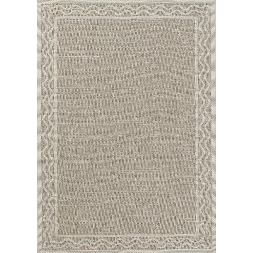 Contemporary Rectangle Area Rug, Grey, 2' X 3'. Picture 1