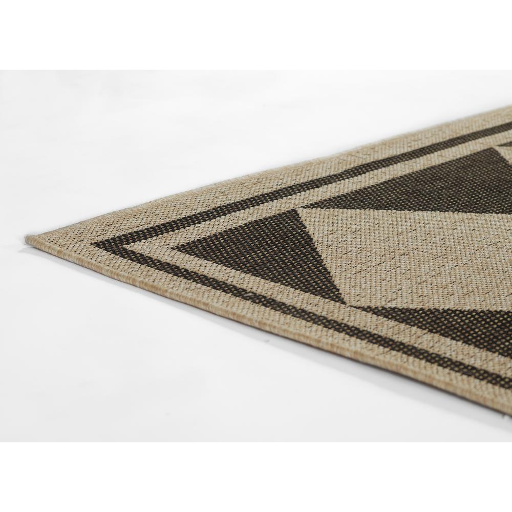Contemporary Rectangle Area Rug, Black, 2' X 3'. Picture 6