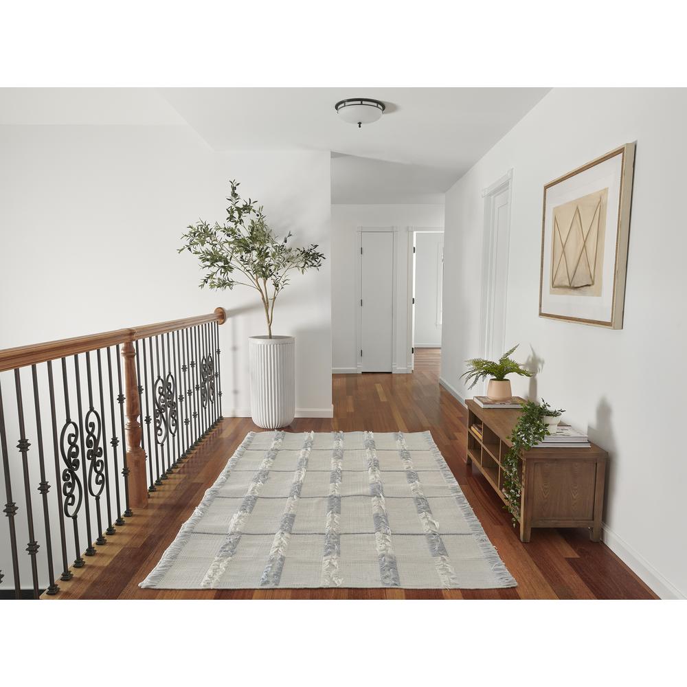 Contemporary Rectangle Area Rug, Blue, 2' X 3'. Picture 7