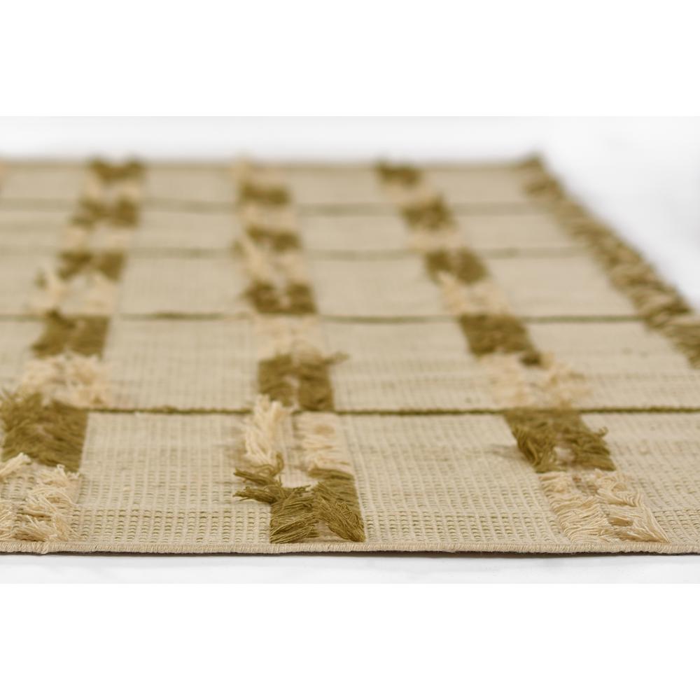 Contemporary Rectangle Area Rug, Green, 2' X 3'. Picture 5