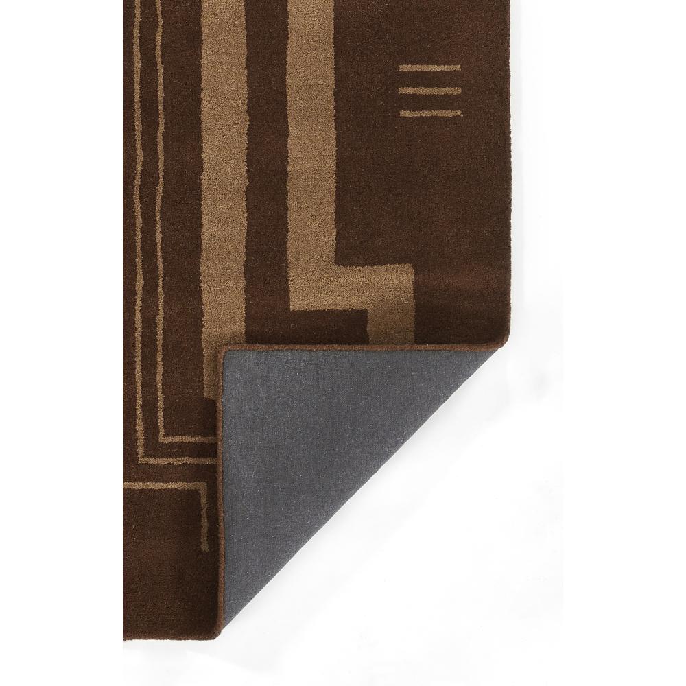 Contemporary Rectangle Area Rug, Brown, 2' X 3'. Picture 3