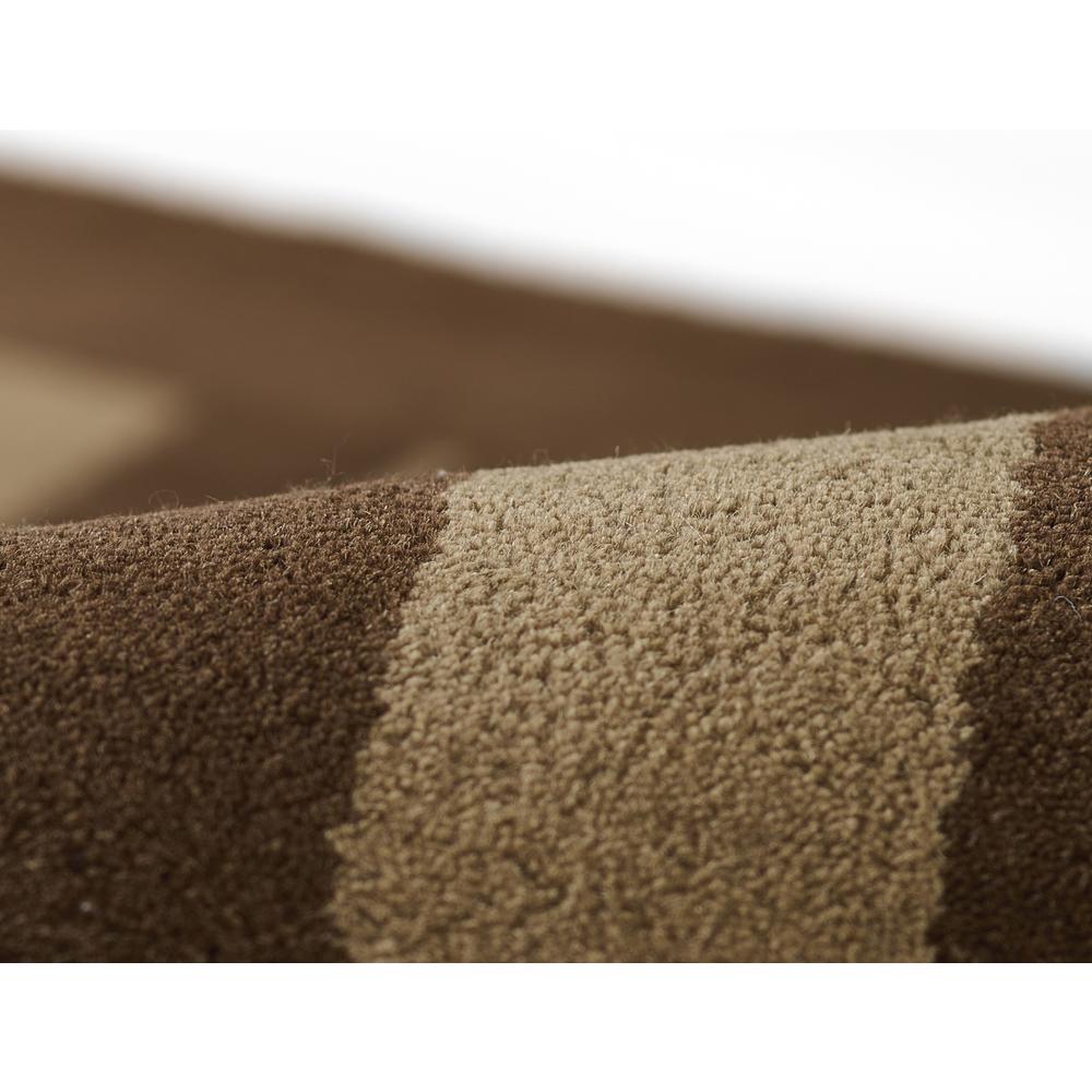 Contemporary Rectangle Area Rug, Brown, 2' X 3'. Picture 4