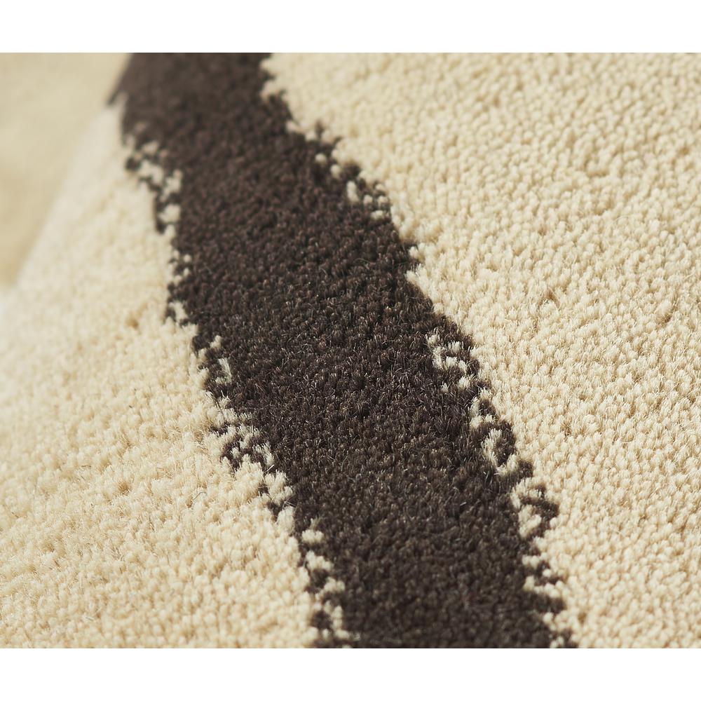 Contemporary Rectangle Area Rug, Ivory, 2' X 3'. Picture 4