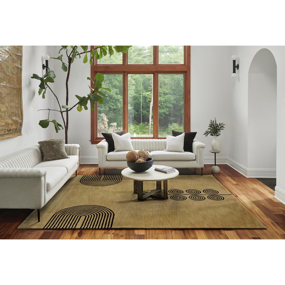 Contemporary Rectangle Area Rug, Beige, 2' X 3'. Picture 9