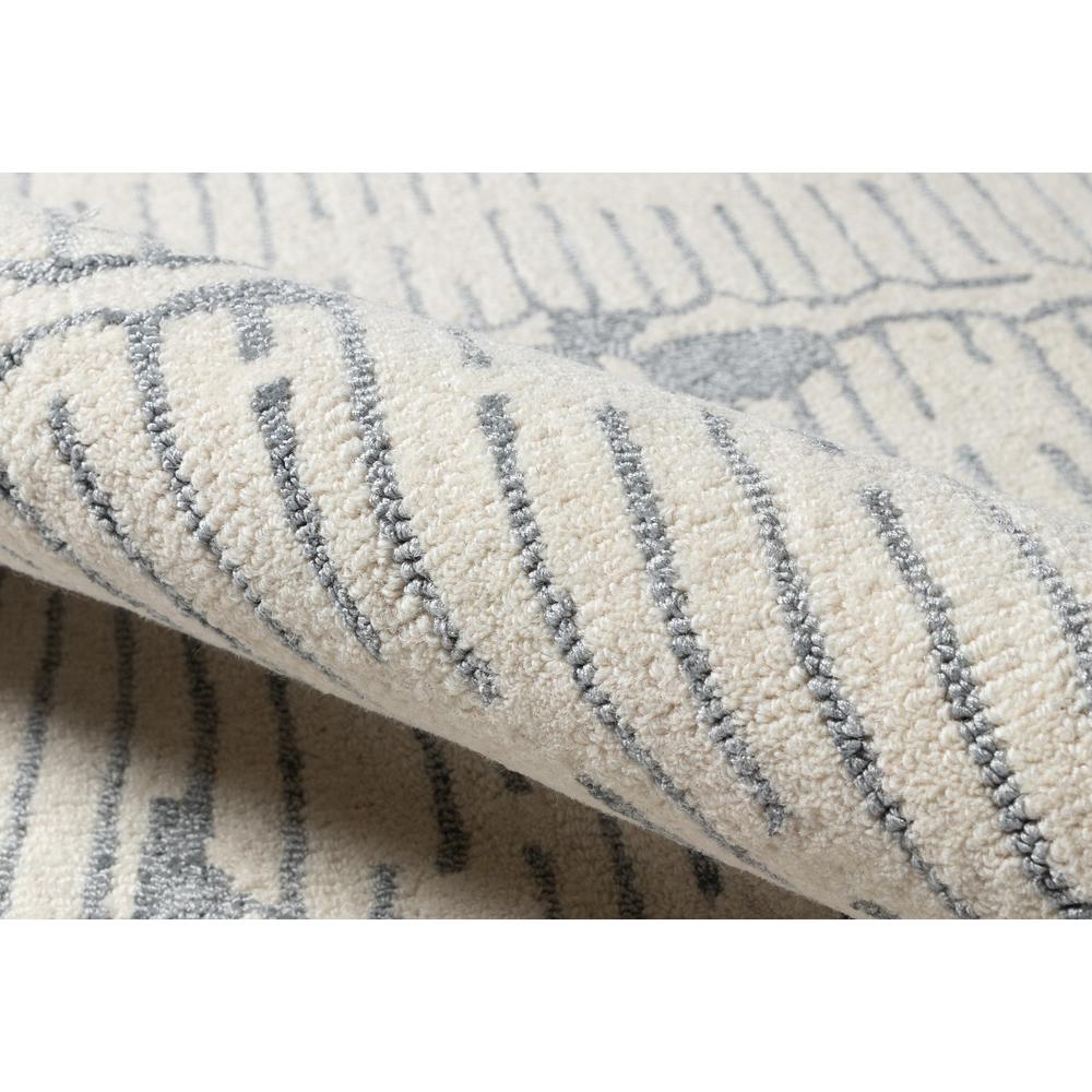 Contemporary Rectangle Area Rug, Grey, 2' X 3'. Picture 4