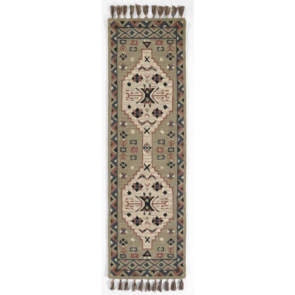 Transitional Rectangle Area Rug, Grey, 2' X 3'. Picture 4