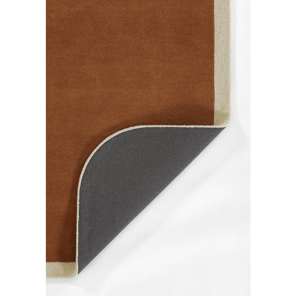 Contemporary Rectangle Area Rug, Copper, 2' X 4'. Picture 3