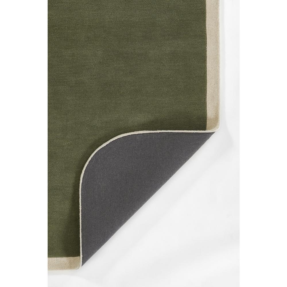 Contemporary Rectangle Area Rug, Green, 2' X 4'. Picture 3