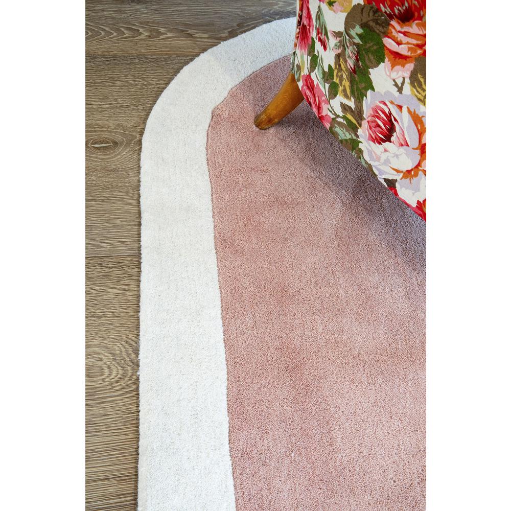 Contemporary Rectangle Area Rug, Pink, 2' X 4'. Picture 14