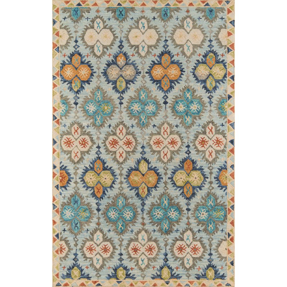Transitional Rectangle Area Rug, Blue, 2' X 3'. Picture 1