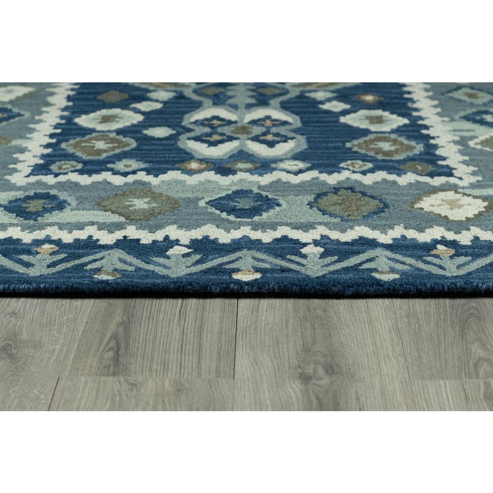 Traditional Rectangle Area Rug, Blue, 2' X 3'. Picture 4