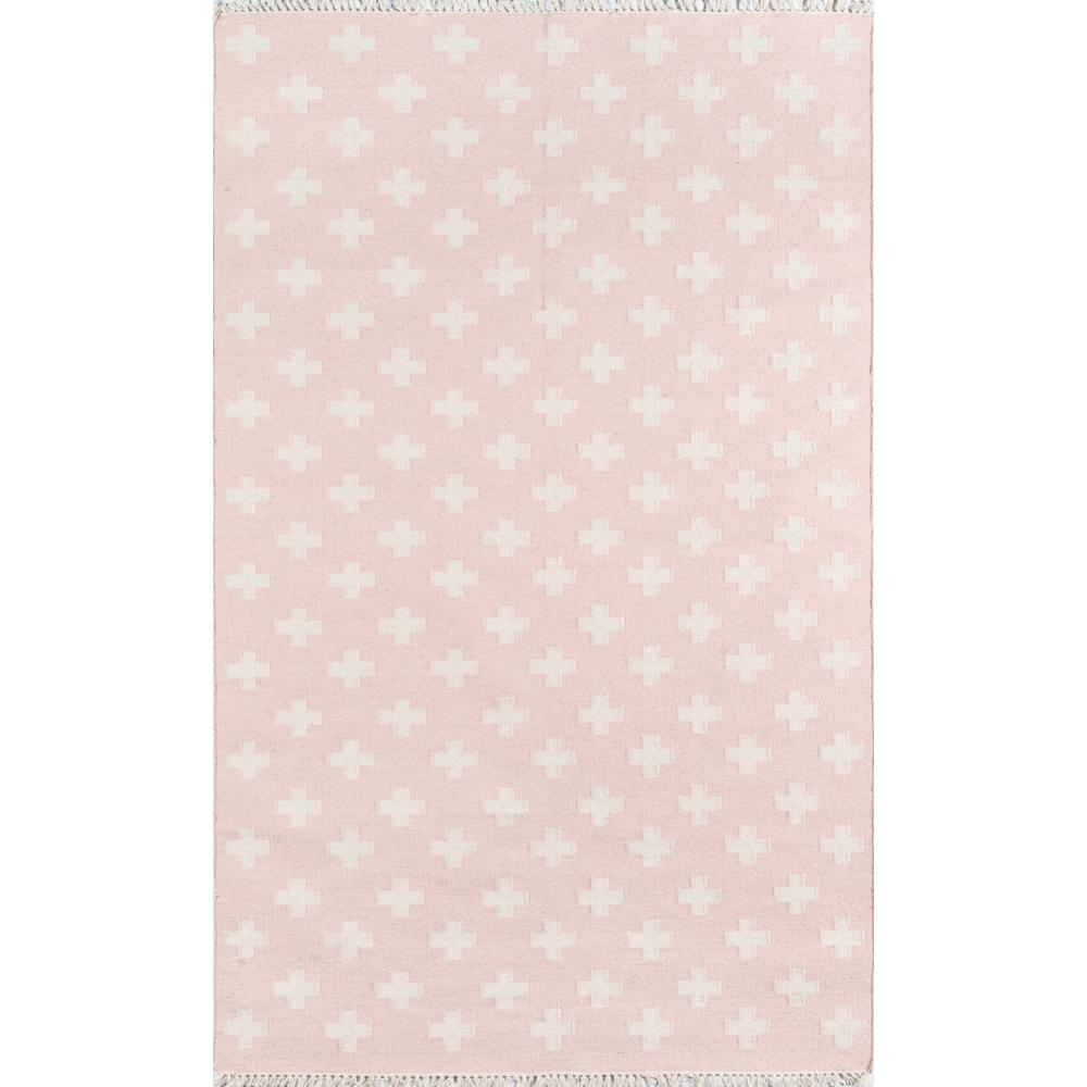 Contemporary Rectangle Area Rug, Pink, 2' X 3'. Picture 1