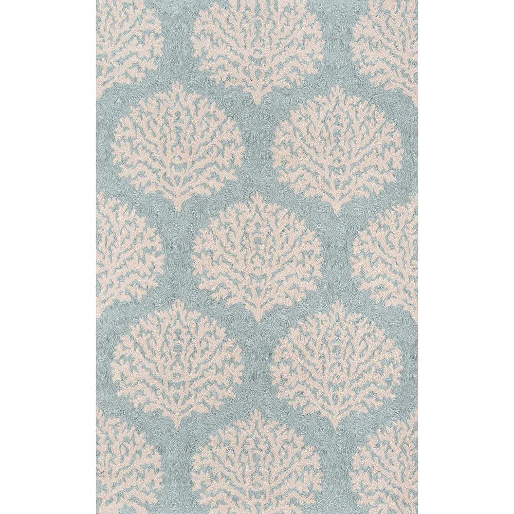 Contemporary Rectangle Area Rug, Blue, 2' X 3'. Picture 1