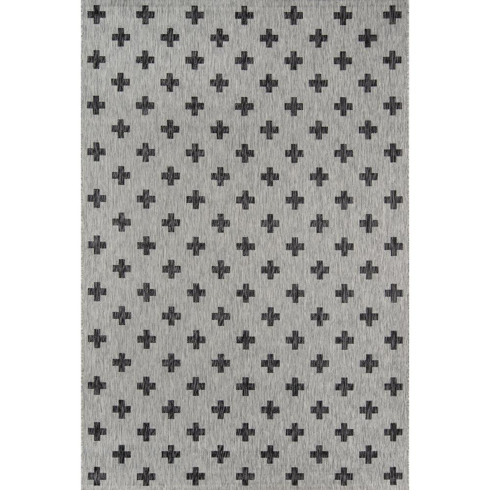 Contemporary Runner Area Rug, Grey, 2' X 6' Runner. Picture 1