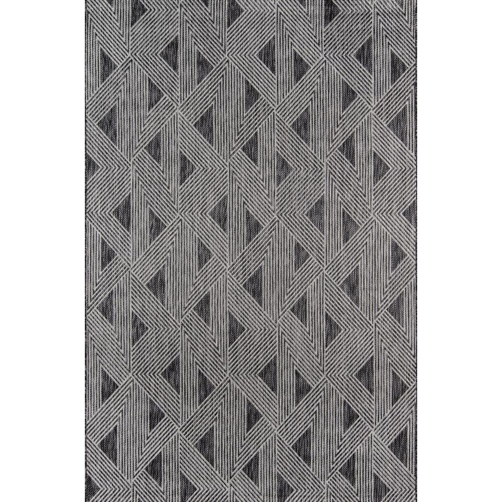 Contemporary Rectangle Area Rug, Charcoal, 2' X 3'. Picture 1
