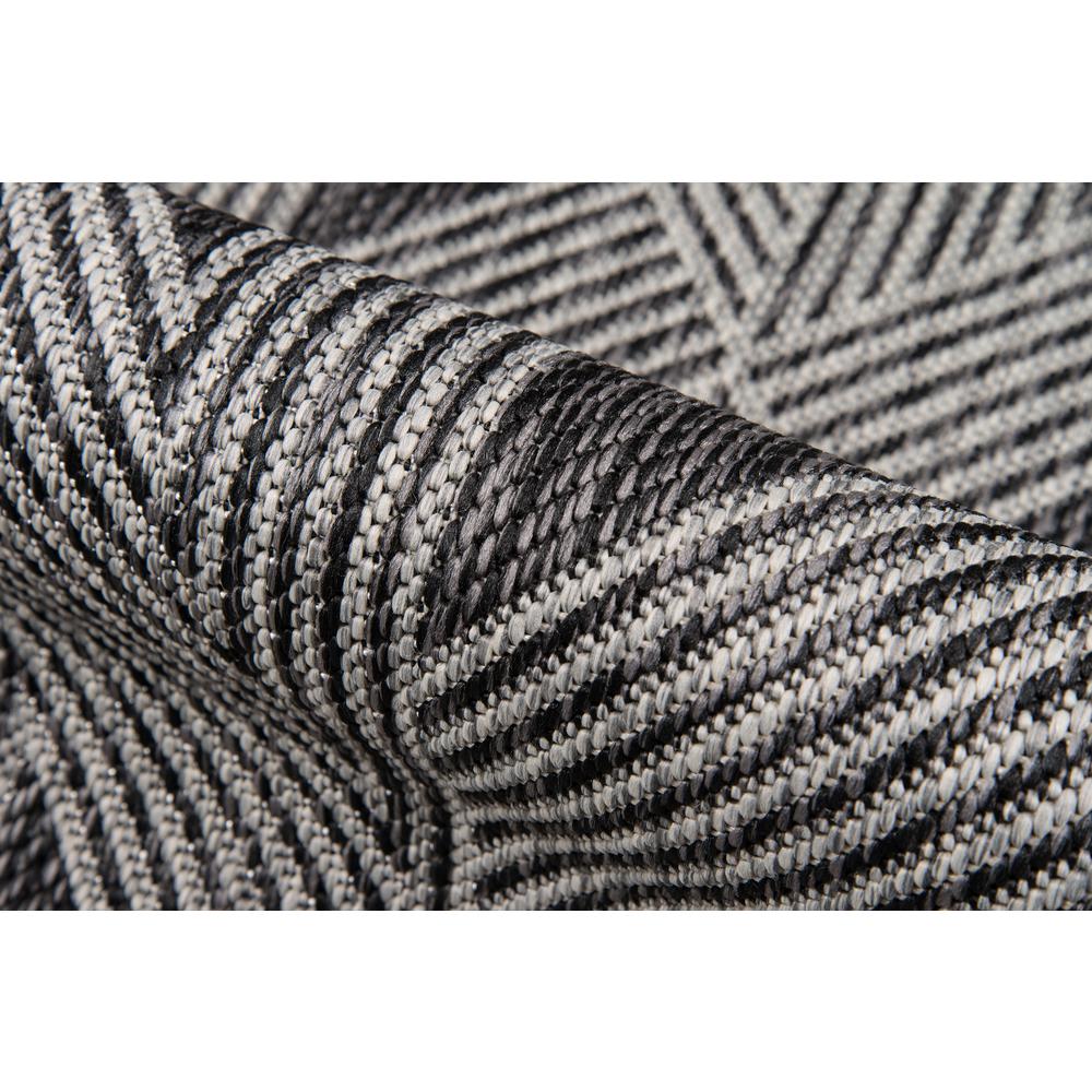 Contemporary Rectangle Area Rug, Charcoal, 2' X 3'. Picture 4