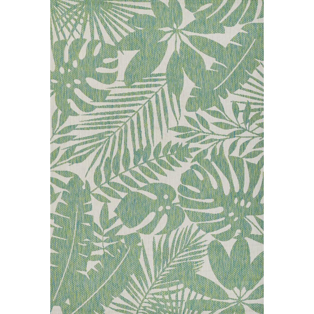 Transitional Rectangle Area Rug, Green, 2' X 3'. Picture 1