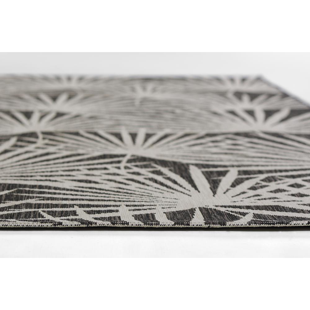 Transitional Rectangle Area Rug, Charcoal, 2' X 3'. Picture 5