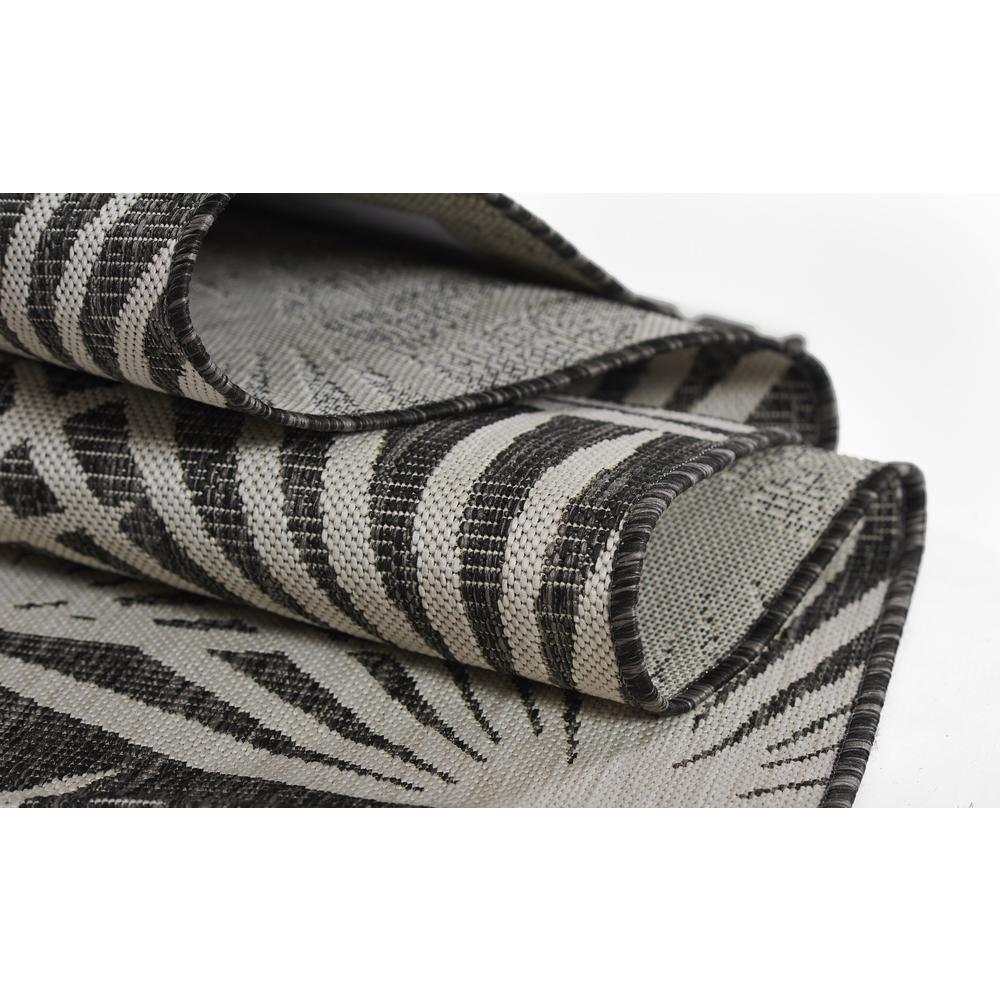 Transitional Rectangle Area Rug, Charcoal, 2' X 3'. Picture 7