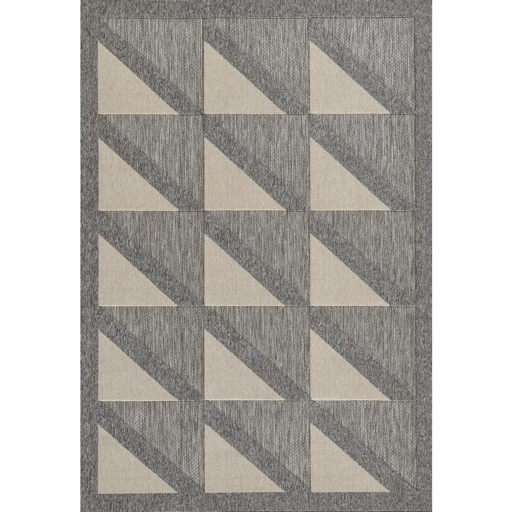 Contemporary Runner Area Rug, Grey, 2'7" X 7'6" Runner. Picture 1