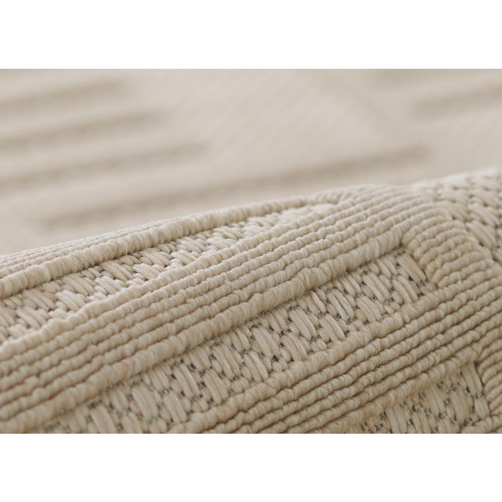 Contemporary Rectangle Area Rug, Beige, 5'3" X 7'6". Picture 4