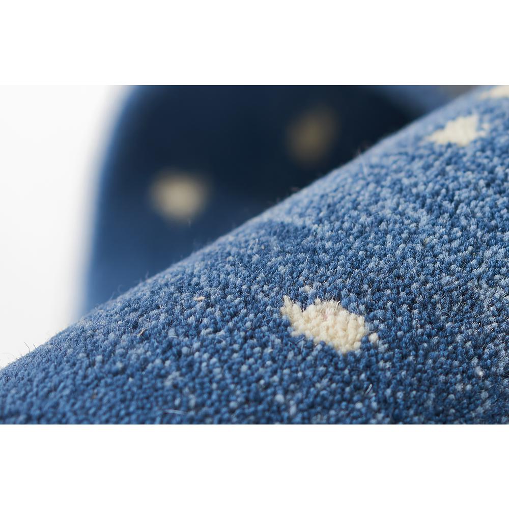 Contemporary Rectangle Area Rug, Denim, 2' X 3'. Picture 4